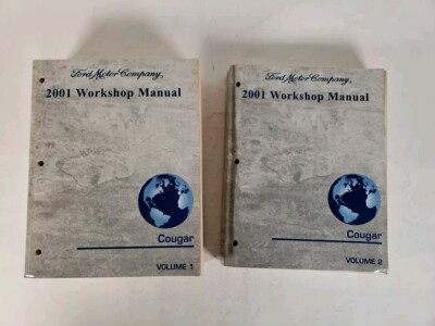 #ad 2001 Ford Cougar Workshop Manual Volumes 1 amp; 2 OEM Original Factory $29.95