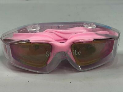 NEW Street Tribe Swim Goggles With Nose Clip UV Shield Anti