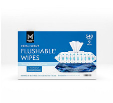 Member's Mark Flushable Wipes, Fresh Scent, 540 ct.