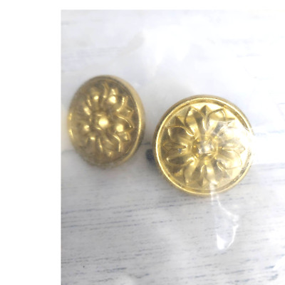 KBC 1118 Floral Print Knob, pair Vintage Cabinet Hardware