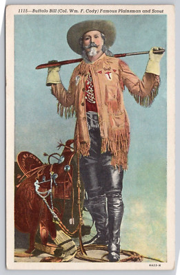 Post Card Buffalo Bill Famous Plainsman and Scout H359