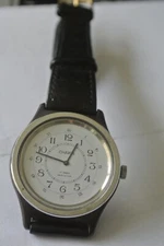 CHAIKA RUSSIAN UNISEX WRISTWATCH 17 JEWELS GENUINE LEATHER BAND 381089 NEW