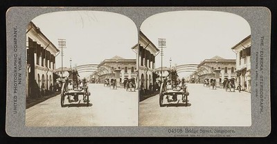 Photo:Bridge street, Singapore 1908