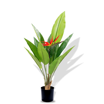 Künstlicher 120 cm - Heliconia Psittacor Baum Gefälschte Pflanze Topf Indoor Dekor - 4 Fuß