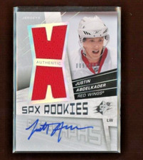 2008-09 SPx Rookies Jersey Autograph #165 Justin Abdelkader RC 009/999   *S6741