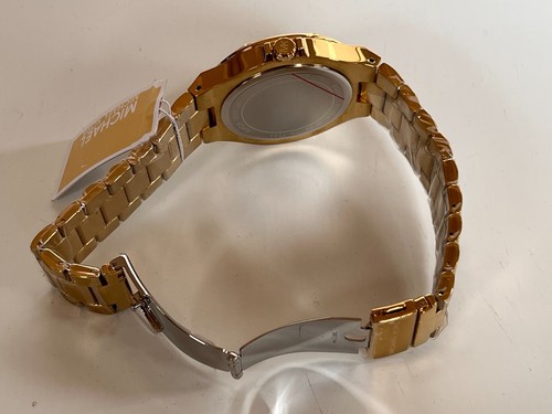 Michael Kors MK7284 Lennox Animal Pavé Gold-Tone Womens Watch BNWT Gift Box $550 - Picture 8 of 9