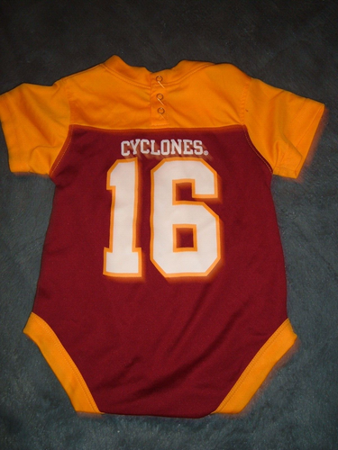 NCAA Iowa State Cyclones Infant 6-9 Months Rivalry Threads Brand One Piece - Picture 2 of 3