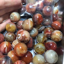 100pcs 20mm Natural Quartz Crystal lace agate Ball Reiki Divination Healing