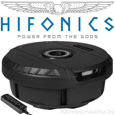 HIFONICS Zeus ZRX111A 300 Watt aktiv-Subwoofer Reserveradmulde Bassbox für Felge