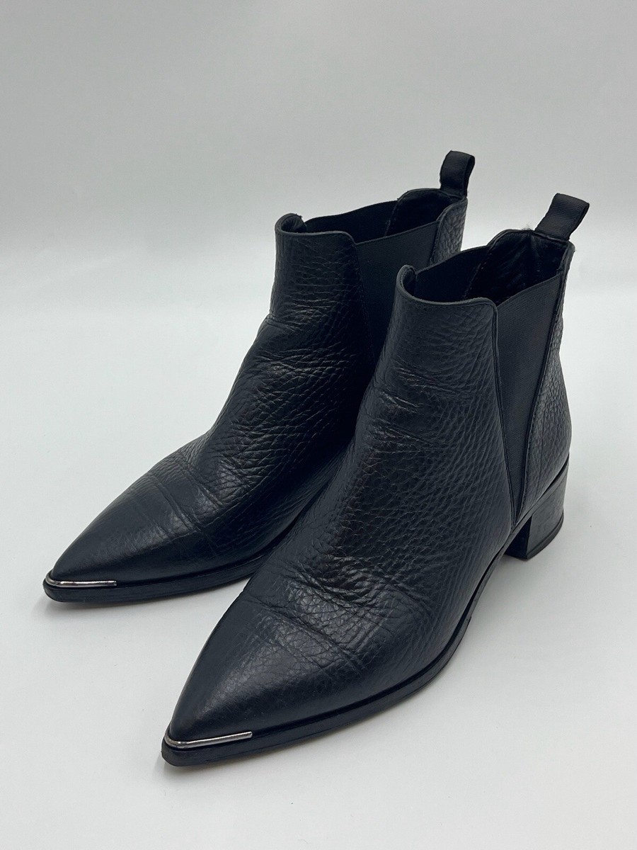 Acne Studio Black Ankle Boots Size 38 | eBay