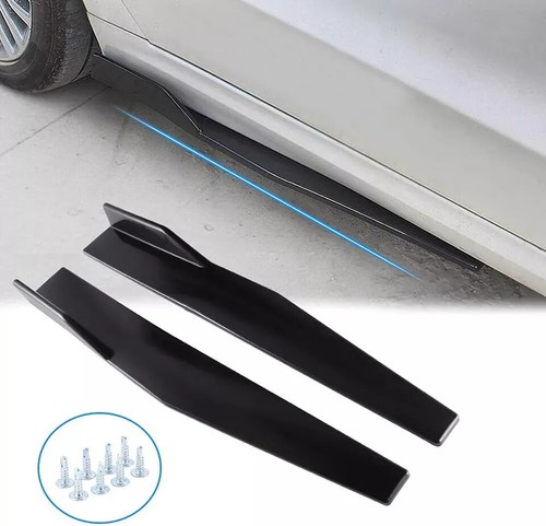 For Toyota Corolla Front Rear Bumper Lip Spoiler Splitter Body Kit + Side Skirt - Picture 9 of 13