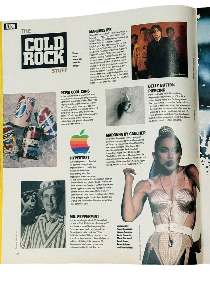 Spin Magazine "4th Annual Swimsuit Edition" July 1990 Depeche Mode Lenny Kravitz - Image 4 of 4