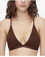 Calvin Klein Form to Body Natural Lightly Lined Triangle Bralette in Small