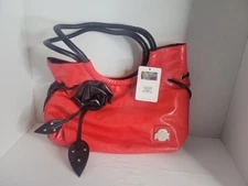 OSU Buckeyes Women’s Hand Bag By Yima • 2 Strap Red/Black Sports Fan Purse New