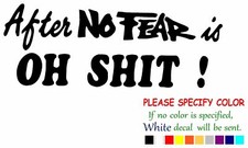 No Fear 5 Vinyl Decal Sticker Car Window Bumper Wall Laptop 12"