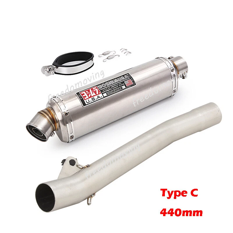 Silenciadores de escape deslizables punta tubo de enlace medio para Suzuki Bandit600 GSF600 1995-2006 Foto 4 de 4