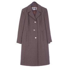 Eastex Wool Light Brown Long Sleeved Coat Uk Size 12