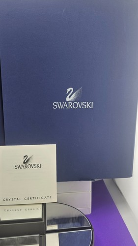 NEW~Swarovski Crystal~**DACEA FUSCHIA*~Austria~BOXES & COA~8" TALL~945871~FLOWER - Picture 14 of 15
