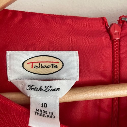New Talbots women's Irish linen dress size 10 - Picture 4 of 9