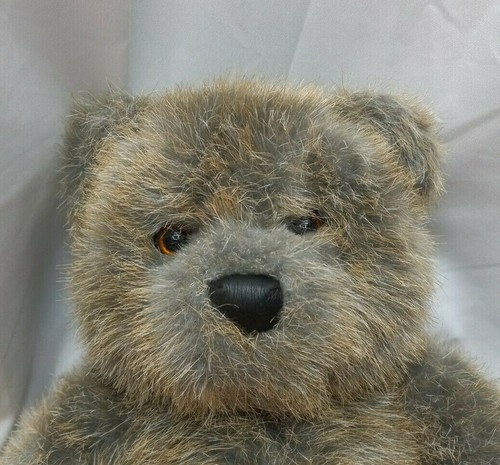 Juguete de peluche vintage de oso soplado polar de 24 k 4407 Tracey patas de cuero de 12 pulgadas - Imagen 2 de 7