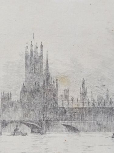 Rowland Langmaid, Radierung, "Westminster" um 1930 signiert und mit Bleistift beschriftet - Bild 17 von 17