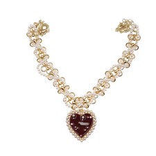 1pc Retro Pearl Woman Necklace Clavicle Chain Delicate Neck Jewelry for Woman