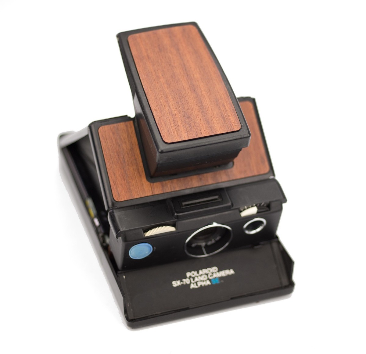 Polaroid SX-70 Black Body - Cherry Wood Replacement Cover | eBay