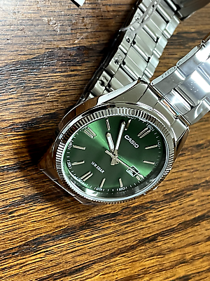 CASIO Collection MTP-1302D-3AJF Mens Watch Dark Green Dial CASIO Collection MTP-1302D-3AJF Mens Watch Dark Green Dial