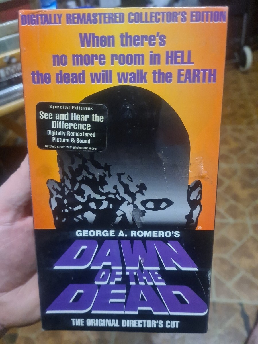 Dawn of the Dead Factory Sealed VHS George Romero Director's Cut