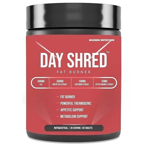 DAY Shred | Day Time Fat Burner For Men & Women 60 Tabs - Picture 2 of 12