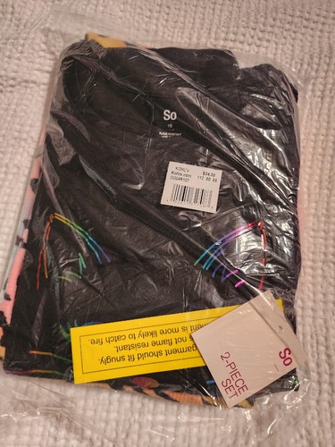 SO Girls (3 Pc) Tunic & Thermal Leggings + Socks PAJAMA SET Size 18 NEW - Picture 2 of 3