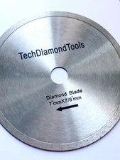 TechDiamondTools 7 inch ( 7" ) Diamond Continuous Saw Blade