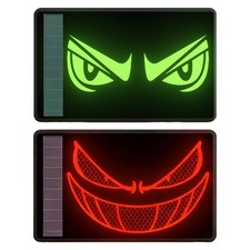 A Pair Eyes Auto Decal Rear Nighttime Driving Safety Warning Reflective Stickers