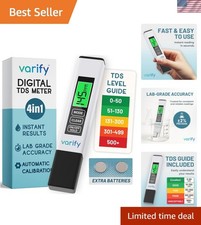 Digital Water Tester for Drinking Water Instant 4-In-1 TDS Testing