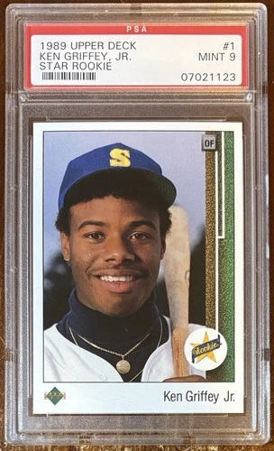 KEN GRIFFEY JR RC PSA 9 Star Rookie 1989 Upper Deck #1 Seattle Mariners