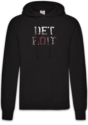 Detroit Herren Hoodie Michigan Skyline Stadt City USA Amerika Rock US Flag
