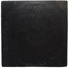 AC/DC  Back in Black LP Atlantic SD 16018 1980 Pressing w/ Inner