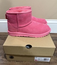 NIB UGG Kids Girls Size 6 Women s Size 7.5 Classic Mini II Boot PBLM Pink