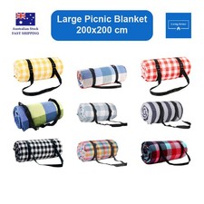 Large Waterproof Picnic Blanket 200x200cm Foldable Outdoor Camping Beach Mat