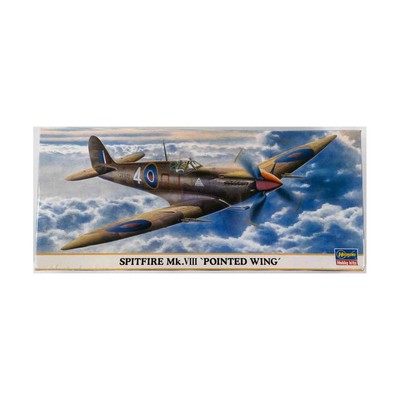 Hasegawa Airplane Model 1:72 Spitfire Mk. VIII Pointed Wing SW (VG+/New)