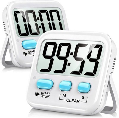 Kitchen timer 2-pack, digital timer for cooking, egg timer, stopwatch for exerci