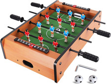 Mini Foosball Table Upgrade 20-Inch Foosball Table Adult Size Top Football/Soc