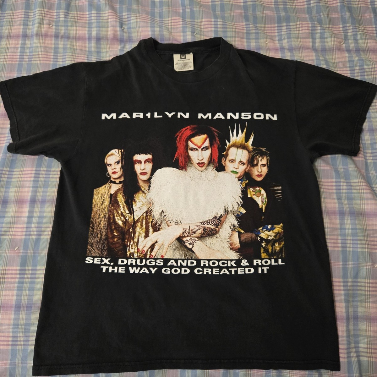 ミュージシャン MARILYN MANSON ROCK IS DEAD TOUR '99 XL Original vintage 1999 Marilyn Manson Rock Is Dead Tour Shirt