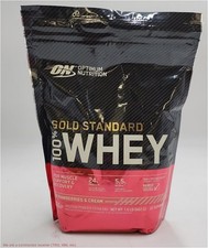Optimum Nutrition Gold Standard Whey Protein Powder Strawberries Cream EXP:02/27
