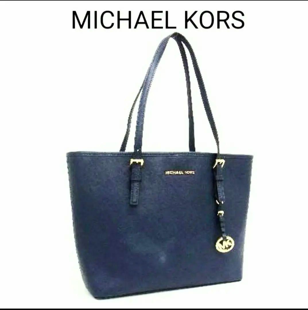 MICHAEL KORS Tote Bag Business Navy Blue | eBay