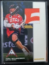 Tom Schreiber 2025 Premier Lacrosse League 2-Color Game Used Jersey Card