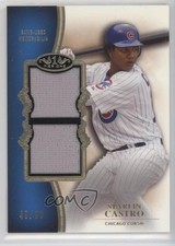 2012 Topps Tier One Top Shelf Relics Dual 48/50 Starlin Castro #TSDR-SCA 2s2