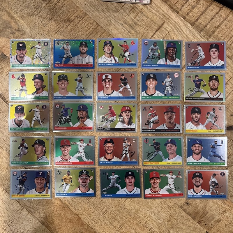Topps Chrome Platinum Baseball 2025 RC Lot (25) Tim Elko /199 Marcelo Mayer Refr