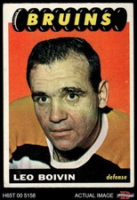 1965 Topps #32 Leo Boivin Bruins HOF 3 - VG