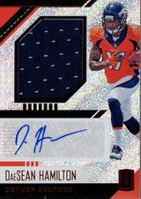 2018 Panini Unparalleled Rookie Jersey Auto 38 DaeSean Hamilton Auto Jersey FB